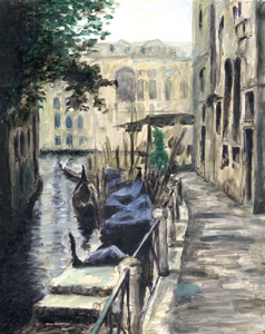 gondolas near the grand canal