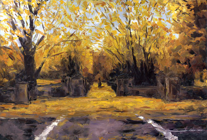 central park in fall