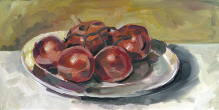 plate of tomatoes